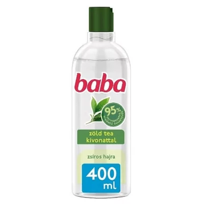 Baba hajsampon Zsíros hajras Zöld tea kivonattal 400ml