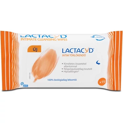 Lactacyd Intim törlőkendő 15db