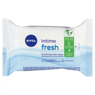 Nivea Intimo törlőkendő Fresh 15db