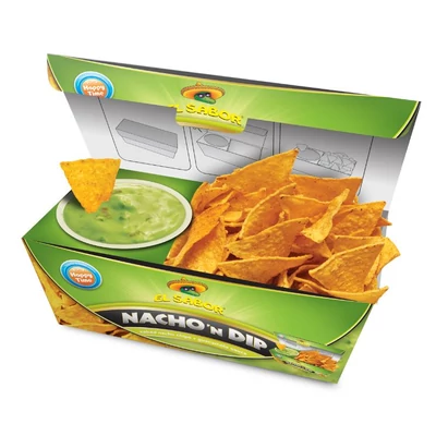 El Sabor Nacho&amp;Dip Guacamola avokádó (nacho 85g + dip 90g) 175g