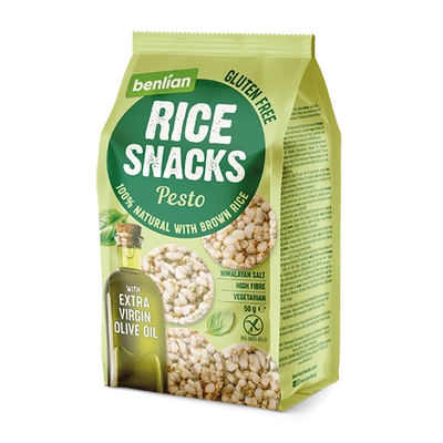 Rice Snacks mini puffasztott rizs Pesto + Olivaolaj 50g