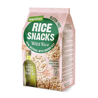 Rice Snacks mini puffasztott Vadrizs Himalája só + Oliva 50g