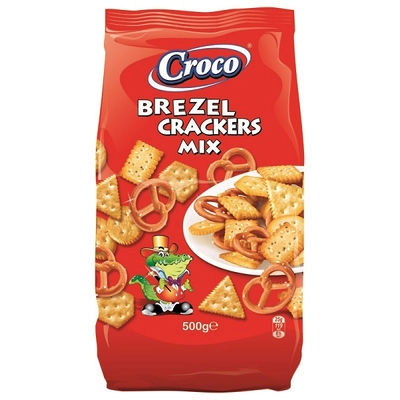 Croco Crackers &amp; Brezel Mix 500G