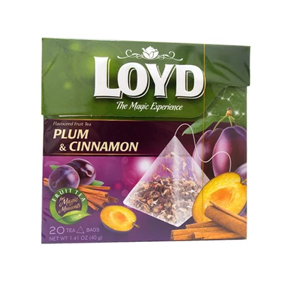 Loyd Piramis tea szilva-fahéj 20*2g