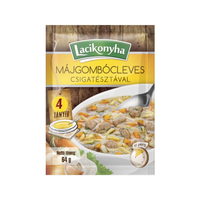 Lacikonyha Májgombóc leves csigatésztával 64g