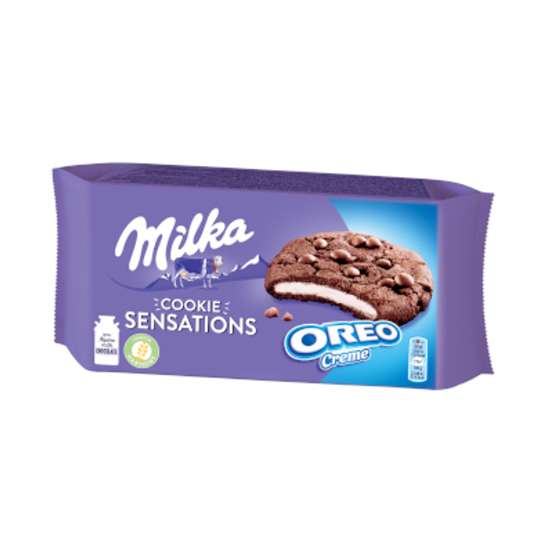 Milka keksz Sensations Oreo Creme 156g