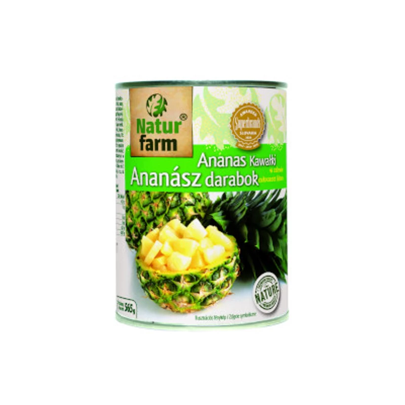 Natur Farm Ananász konzerv darabolt 565g