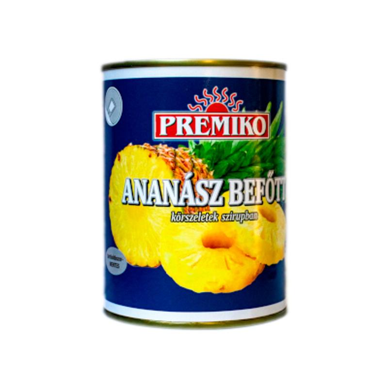 Premiko Ananász befőtt körszeletes 580g