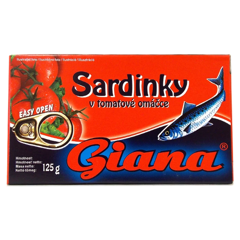 Giana szardínia Paradicsomszószban 125g
