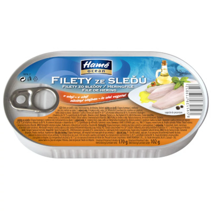 Hamé Heringfilé növényi olajban 170g