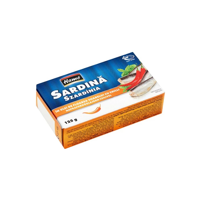 Hamé Szardínia napraforgóolajban chilivel 125g