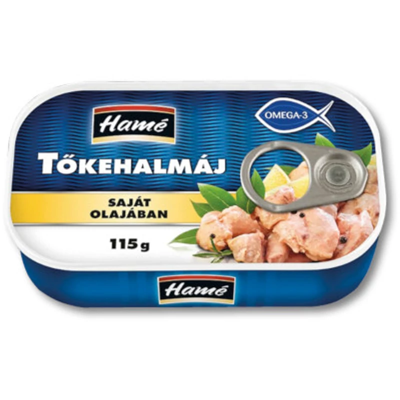 Hamé Tőkehalmáj saját olajában 115g