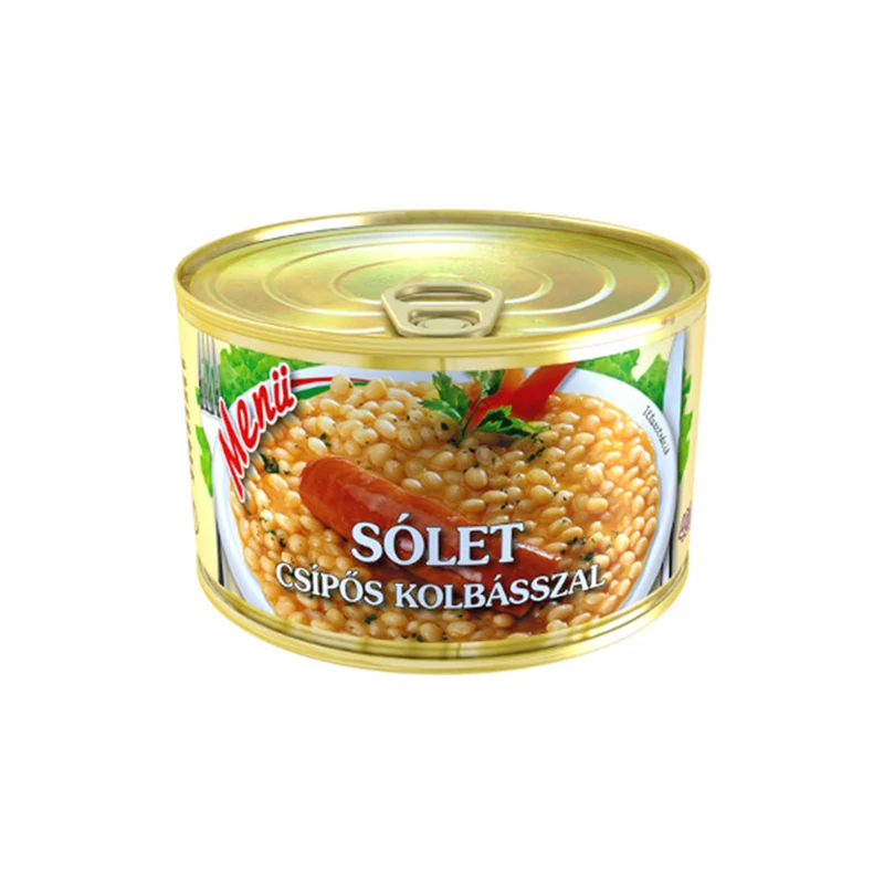 Menü Sólet csípős kolbásszal 400g