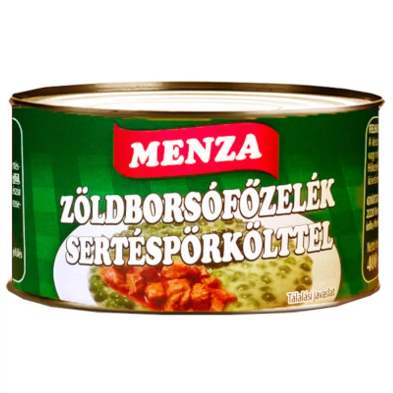 Menza Zöldborsófőzelék sertéspörkölttel 400g