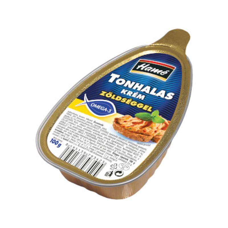 Hamé pástétom Tonhalas krém zöldséggel 100g