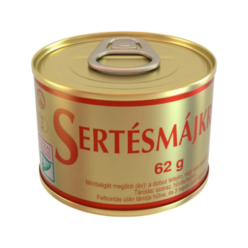 Szegedi Sertésmájkrém Tépőzáras 62g
