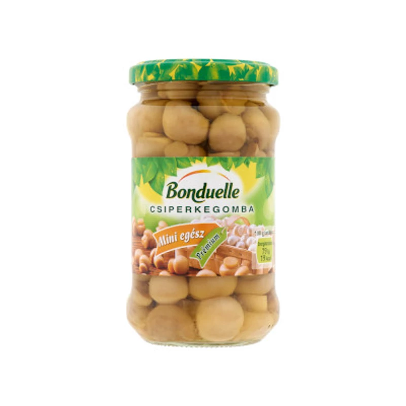 Bonduelle Gombafejek Mini egész üvegben 280g