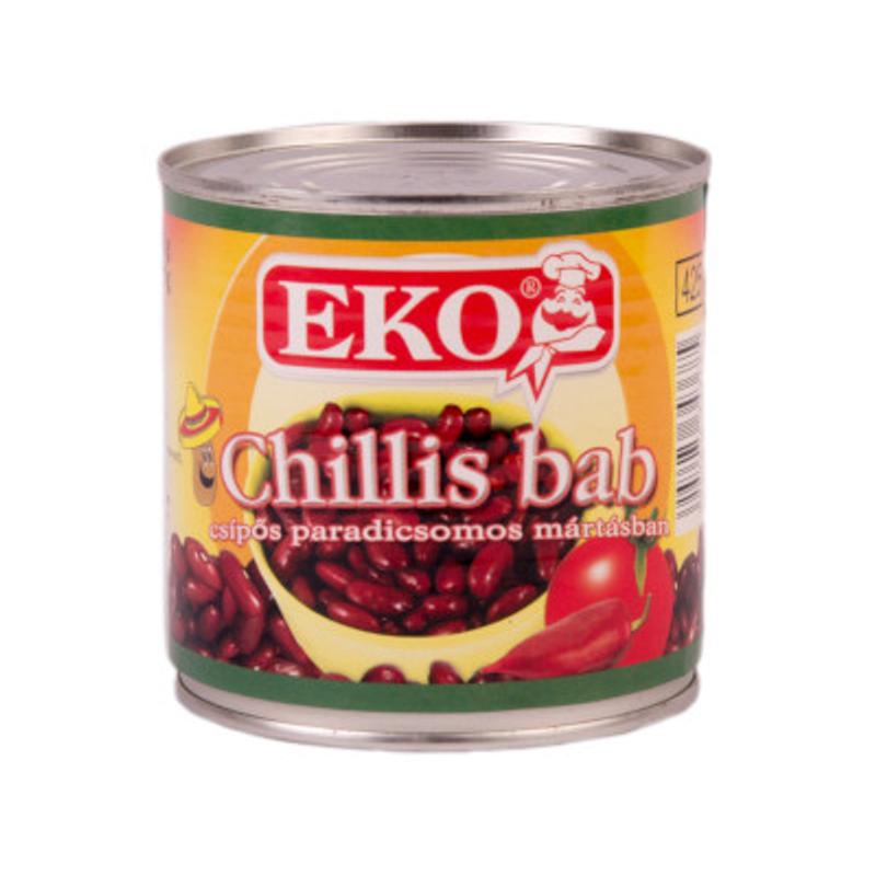 EKO Chilis bab csípős,paradicsomos 425g