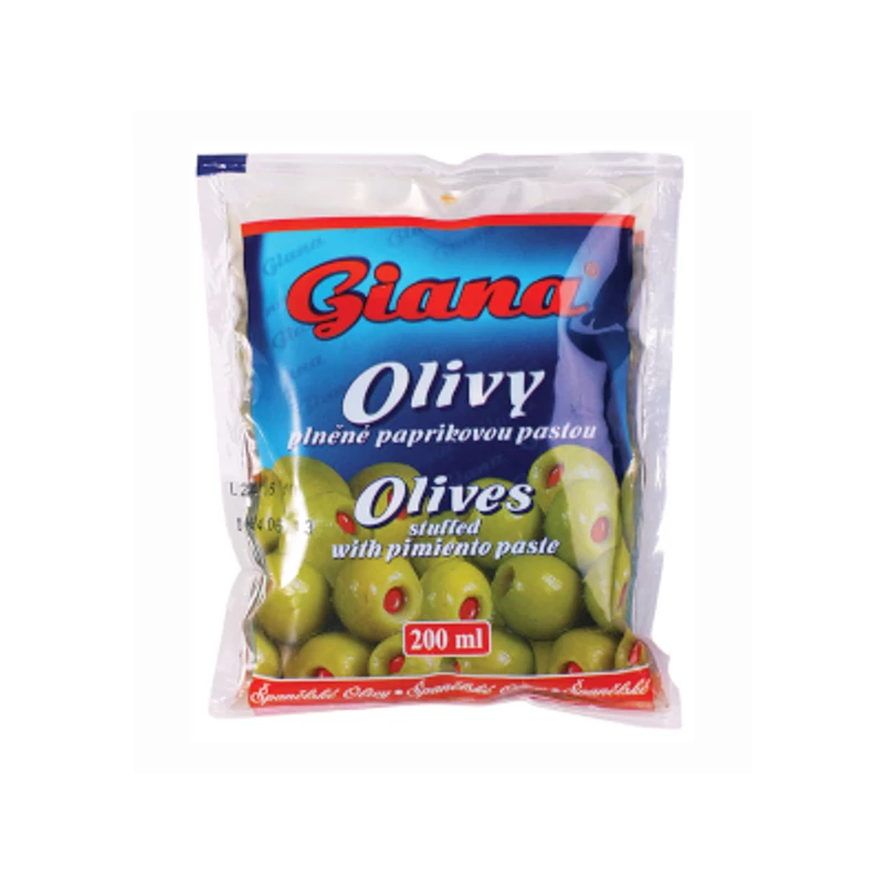 Giana Olívabogyó zöld, paprikával töltve 195g
