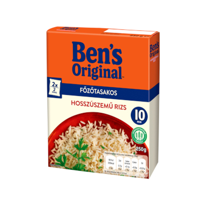 Ben's Original Hosszúszemű rizs főzőtasakban 2x125g