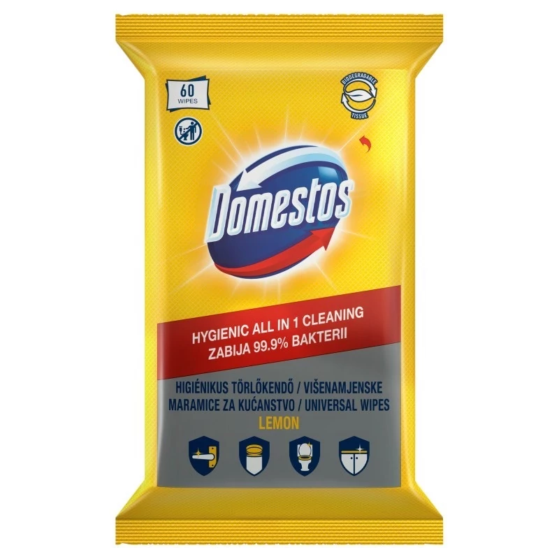 Domestos higikendő utántöltő Citrom 60db