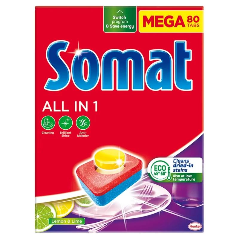 Somat All-in-1 mosogatótabletta Lemon 80db