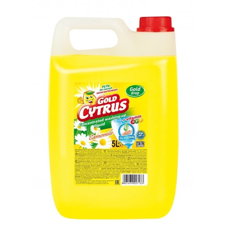 Gold Cytrus folyékony mosogató Kamilla 5l