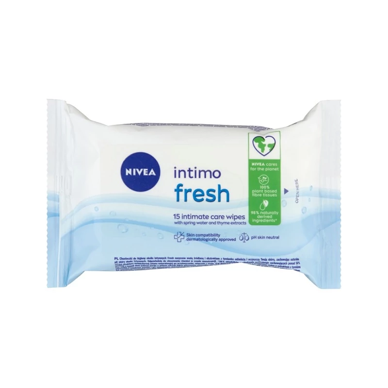 Nivea Intimo törlőkendő Fresh 15db